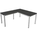 Produktbild: Schreibtisch + Anbautisch Prime 160x80/100x60cm anthrazit