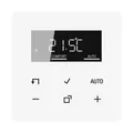 Produktbild: JUNG HOME Raumthermostat Set 1790RTR Einsatz /BTCD1791WW Display Glas Alpinweiß