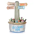 Produktbild: FunX Aufblasbarer Getränkekühler Wegweiser - Party und Festival Accessoire im Beach Look - Ideal für Gartenpartys, Sommerpartys und Poolpartys - 60 x 90 cm