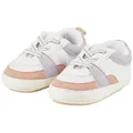 Produktbild: Sterntaler® Baby Schuhe Farbmix Krabbelschuh (1-tlg) Baby Schuhe aus Kunstleder & Gewebe mit elastischen Schnürsenkeln weiß 18 EU