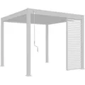 Produktbild: Gardenson Pergola-Seitenteil, Weiß, Metall, 113x235x8 cm, Sonnen- & Sichtschutz, Pavillons & Pergolas, Pergolas