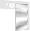 Produktbild: Weide Horizontale Lamellenwand für Weide Pergola | weiß | aus Aluminium