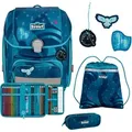 Produktbild: Scout Schulranzen LED Genius Set 4-teilig Heaven dunkelblau - Dunkelblau