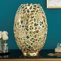 Produktbild: Filigrane Design Vase ABSTRACT LEAF gold 50cm Handarbeit Dekovase Blumenvase