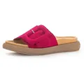 Produktbild: Pantolette GABOR, Damen, Gr. 36, pink, Ziegenveloursleder, unifarben, Schuhe Pantolette, Plateau, Sommerschuh, Schlappen mit großer Zierschnalle
