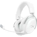 Produktbild: HyperX Cloud III S – Kabelloses Gaming-Headset, Multiplattform, 2,4 GHz, Bluetooth, Akkulaufzeit bis zu 120 Stunden, 2,4 GHz, 53-mm-Neigungstreib... - Weiß