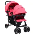 Produktbild: Geschwisterwagen Zwillingswagen Babywagen Kinderwagen Baby Buggy Stahl vidaXL