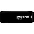 Produktbild: Integral Flashdrive 128GB USB3.0 Schwarz, Snap-on-Kappe Design (128 GB, USB-A) (INFD128GBBLK3.0)