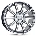 Produktbild: 1x KESKIN WHEELS KT16 DYNAMIC palladium front polished 8.0Jx18 5x112 ET45