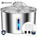 Produktbild: Katzenbrunnen Edelstahl 2,2L Superleise Trinkbrunnen mit Filtersystem