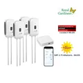 Produktbild: 4er-Set Boden-Feuchtigkeits-&Temperatur-Sensoren mit WLAN-Gateway, App