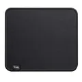 Produktbild: Trust Boye Mauspad, Nachhaltiges Design, Recycelten Materialien, rutschfeste Unterseite aus Naturkautschuk, 250 x 210 x 3 mm, Mauspad mit Vernähter Rand, Waschmaschinenfest, für Büro – Schwarz