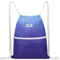 Produktbild: Rucksack mit Kordelzug Turnbeutel Sportbeutel Gym Bag Mit Aussentasche Verste...