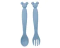 Produktbild: Disney Mickey Mouse Kinderbesteck Set 2-teilig – Löffel & Gabel mit Motivgriffen (2-tlg)