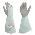 Produktbild: Intra-FIT Rosenhandschuhe, Damen Gartenhandschuhe, Strauchhandschuhe aus Kunstleder mit Rundumschutz vor Dornen, lange Arbeitshandschuhe mit Stichfest Durchstichfest für Gartenarbeiten