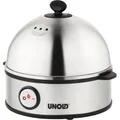 Produktbild: Unold 38626 EIERKOCHER Edelstahl-Schwarz für bis zu 7 Eiern, 360 W, Netzbetrieb 