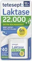 Produktbild: tetesept Laktase 22.000 – 40 Mini-Tabletten mit Sofortwirkung & 6h Langzeit-Depot – Laktase-Enzym zur Unterstützung der Laktoseverdauung – Nahrungsergänzung bei Laktoseintoleranz