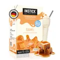 Produktbild: INSTICK Zuckerfreies Instant-Getränk für Milchprodukte (Karamell) - 1 Packung für 12 x 0,5 L - Ideal für Milch, Joghurt, Skyr, Quark- Vegan & Kalorienarm