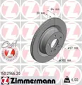 Produktbild: 2x Bremsscheibe Zimmermann 150.2966.20 2 Bremsscheiben Hinterachse Hinten