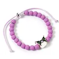 Produktbild: The Carat Shop Hello Kitty Perlenarmband mit Kuromi-Charm, Violett