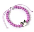 Produktbild: The Carat Shop Armband Hello Kitty Armband lila Perlen mit Kuromi Anhänger 21 cm