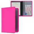Produktbild: kwmobile Fahrzeugschein Hülle mit Kartenfächern - Neopren Etui Tasche für Auto Zulassungsbescheinigung Führerschein Neon Pink