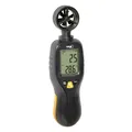 Produktbild: TFA Dostmann Digitaler Windmesser Anemometer zum Halten, 42.6001.01, Windmessgerät, Temperaturanzeige, Messwertespeicher, Beleuchtet, Beaufort-Windskala, schwarz