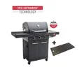 Produktbild: Gasgrill Char-Broil Professional Power Edition 3 Brenner matt schwarz inkl. Abla