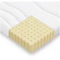 Produktbild: Beco, Topper Latex Plus Boxspring Upgrade für jedes Bett, 6 cm hoch, Latex, Latex-Topper, Maximale Druckentlastung durch Latex-Schicht bunt|weiß 90 cm x 200 cm x 6 cm