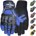 Produktbild: German Wear Motocross Motorradhandschuhe Biker Handschuhe Textilhandschuhe 6X Farben, Größe:9=L, Farbe:Blau