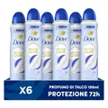 Produktbild: Dove Deospray Advanced Care Talk, mit feuchtigkeitsspendender und hautfreundlicher Formel, ohne Alkohol, trockene Haut bis zu 72 Stunden, Deodorant für Damen und Herren, 6 Stück à 150 ml