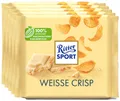 Produktbild: Ritter Sport Weiss & Crisp - Weiße Schokolade Cornflakes - 5 Tafeln je 100g