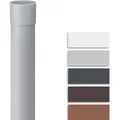 Produktbild: Fallrohr 100 cm, pvc Regenrohr Dachrinnenzubehör,einfache Steckmontage, Made in Germany - DN75 / 75mm, 1 Stück,Grau - Inefa