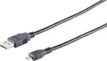 Produktbild: S-Conn 14-11185 USB Kabel 1,8 m USB 2.0 USB A Micro-USB B Schwarz (14-11185)