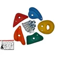 Produktbild: 5 Stk Klettersteine Kletterwand Boulderwand Klettern M Klettergriffe für Kinder