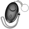 Produktbild: Schrillalarm für Frauen, Selbstverteidigung Taschenalarm - 150dB Sehr Lauter Persönlicher Panikalarm - Sicherheit Schlüsselanhänger, Sirene - Alarm für Frauen mit Taschenlampe (Schwarz)