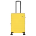 Produktbild: Kenorada Trolley Wave Spinner | großer Koffer aus Stabiler ABS Hartschale | praktische Aufteilung und mehrere Fächer | mit TSA-Zahlenschloss | mit 360° Doppelrollen (gelb, M 67cm (erweiterbar))
