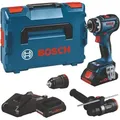 Produktbild: Bosch Akku-Bohrschrauber gsr 18V-90 fc, incl. 2x Akku ProCORE 4 Ah, Schnellladegerät, Zubehör, l-boxx