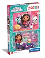 Produktbild: Clementoni DreamWorks Gabby's Dollhouse - 2 Puzzle mit 20 Teilen für Kinder ab 3 Jahren, Buntes Kinderpuzzle mit besonderer Leuchtkraft, 24802 von Clementoni