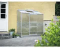 Produktbild: Anlehngewächshaus Halls Altan 3 Hohlkammerplatten 4 mm 194 x 69 cm Aluminium