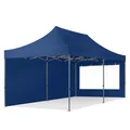 Produktbild: TOOLPORT 3x6m Stahl Faltpavillon, inkl. 2 Seitenteile, dunkelblau - (600068)