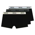 Produktbild: BOSS 3er Pack Herren Trunks Power Boxer Boxershorts Unterhosen Cotton Stretch, Farbe:Mehrfarbig, Wäschegröße:L, Artikel:-967 Black Multi Bund