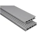 Produktbild: Kovalex WPC Terrassendiele Gebürstet Grau Zuschnitt 2,6 cm x 14,5 cm x 350 cm