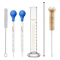 Produktbild: Pipette Glas 10ml Messpipetten und 100ml Messzylinder Glas Measuring Pipette für Labor Lebensmittel Medizin Schule