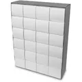 Produktbild: itenga Adventskalender zum Füllen Quader XL 6x4 (außen grau) - Grau
