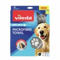 Produktbild: Vileda GmbH Vileda Pet Pro Microfibre Towel Mikrofasertuch, Weiches Microfasertuch zum Reinigen und Abtrocknen eines Haustiers, 1 Packung = 1 Tuch, 65 x 100 cm, Größe: XL 172670