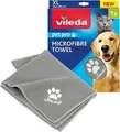 Produktbild: 172670 Vileda Pet Pro Microfaser-Handtuch XL grau Groesse 65 x 100cm ~D~