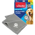 Produktbild: Vileda Pet Pro Microfaser-Handtuch XL, grau