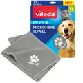 Produktbild: Vileda Haustiere Handtuch Mikrofaser Größe XL Pet Pro 65x100 cm cm Grau