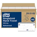 Produktbild: Tork Zickzack Papierhandtücher Advanced 290163 - H3 Falthandtücher für Papierhandtuchspender - saugfähig und reißfest, 2-lagig, weiß, groß - 15 x 250 Tücher